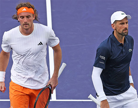 ジョコビッチ/チチパス組 8強ならず