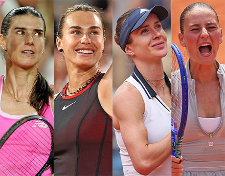 TOP5は1人のみ 全仏OP女子8強