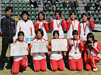 女子団体３位 城南学園（大阪）