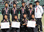 男子団体３位 四日市工（三重）