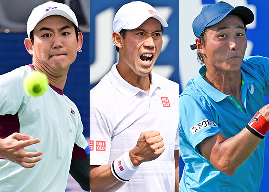 西岡良仁、錦織圭、望月慎太郎