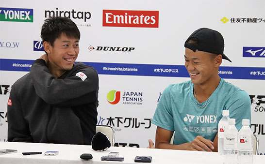 錦織圭、坂本怜