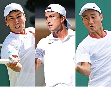 （左から）綿貫陽介、ダニエル太郎、望月慎太郎