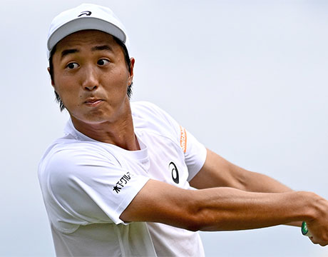 望月慎太郎 ストレート勝ちで2回戦へ