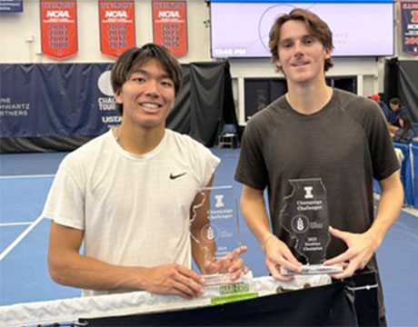 三井駿介 複でチャレンジャー大会初V (C)三井駿介