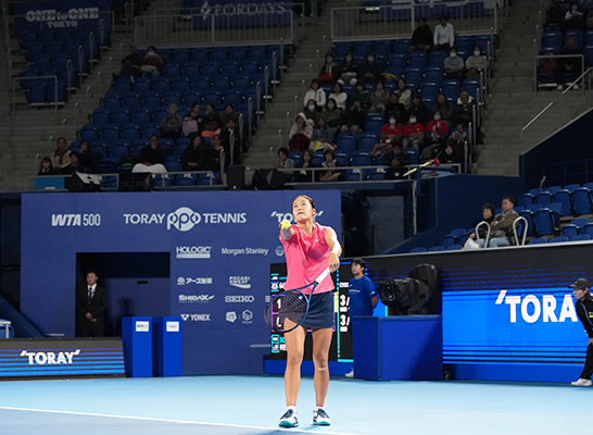 連続写真】園部八奏のサーブ③ - テニスニュース - テニス365