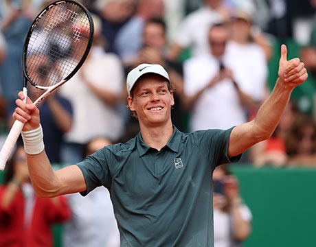 史上4人目の快挙でシナー決勝へ