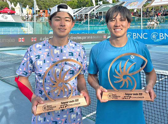 楠原悠介/中川舜祐ペア 開幕戦で初V