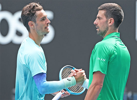 ムセッティ、ジョコビッチ