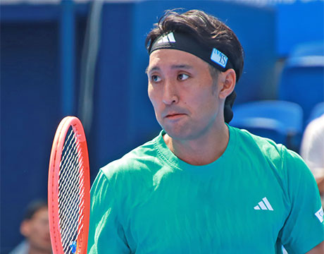 内山靖崇 上位シード撃破し4強