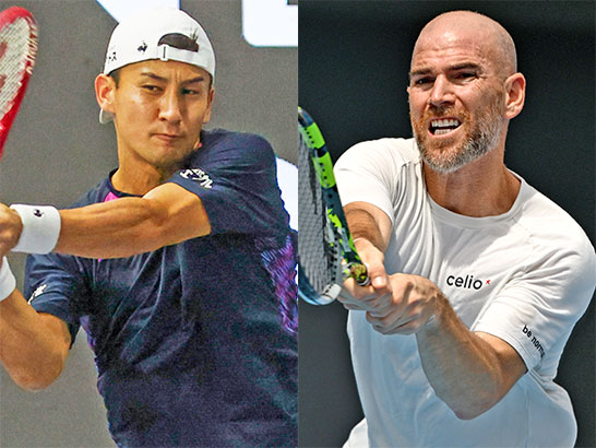 （左から）島袋将、マナリノ