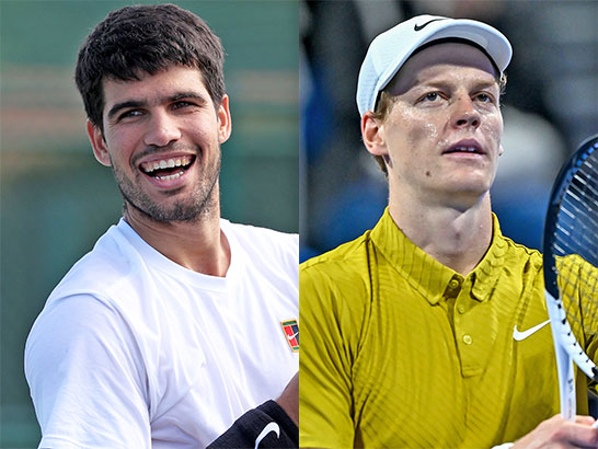 （左から）アルカラス、シナー