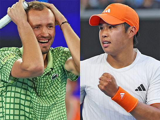 （左から）メドべージェフ、ティエン