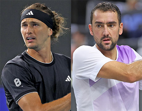 （左から）ズベレフ、チリッチ