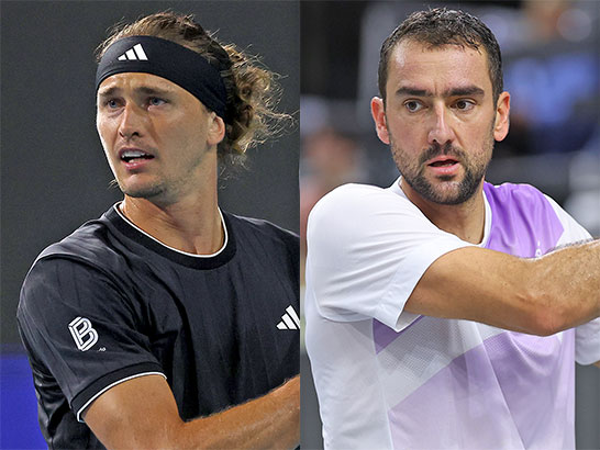 （左から）ズベレフ、チリッチ