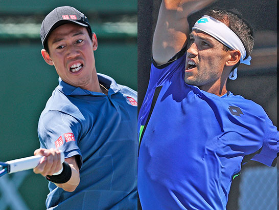 （左から）錦織圭、キケル