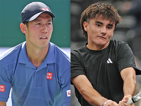 （左から）錦織圭、ジャック・ケネディ