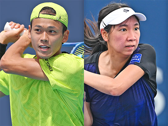 （左から）坂本怜と伊藤あおい