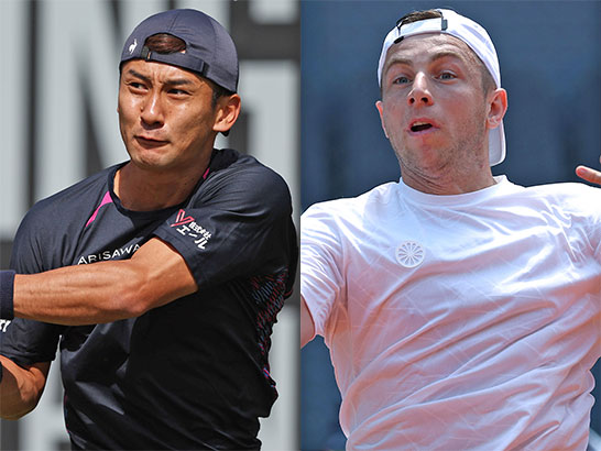 （左から）島袋将とタロン・フリークスポール