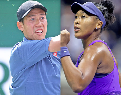 錦織圭、大坂なおみ