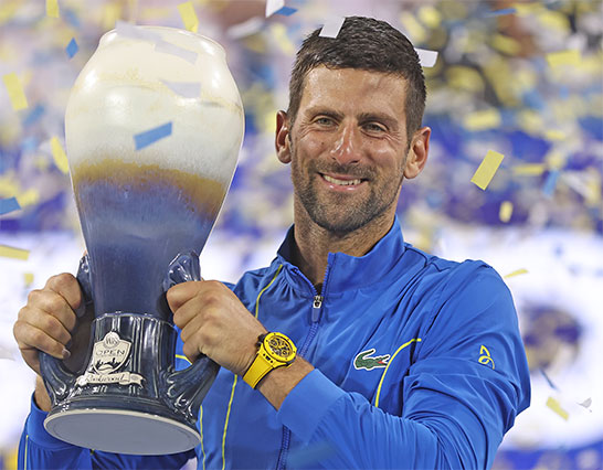 2023年に優勝を飾ったジョコビッチ