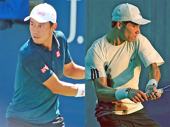 （左から）錦織圭、アントニウス
