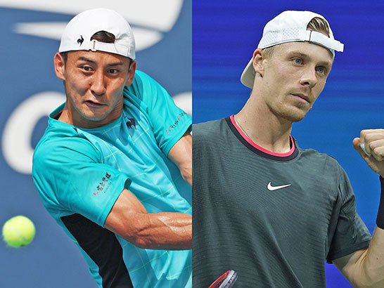 （左から）島袋将、シャポバロフ