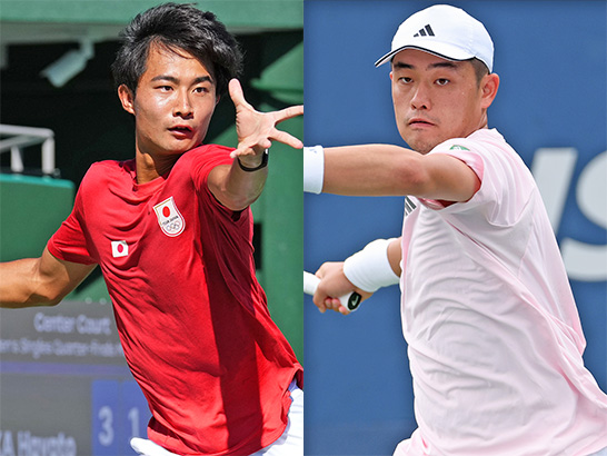 （左から）松岡隼とウー
