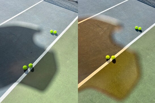 テニスボールが手に取るように見えて眼が疲れない！軍事規格のESSで差をつける